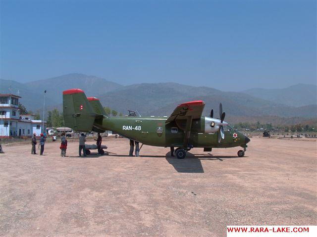 Army plane, Surkhet airport